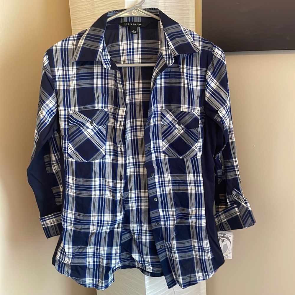 Zac & Rachel Long Sleeve Flannel Blouse